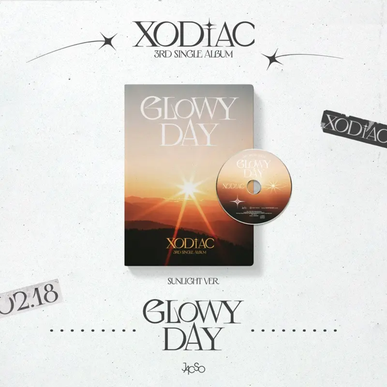 XODIAC 3rd Single Album - GLOWY DAY