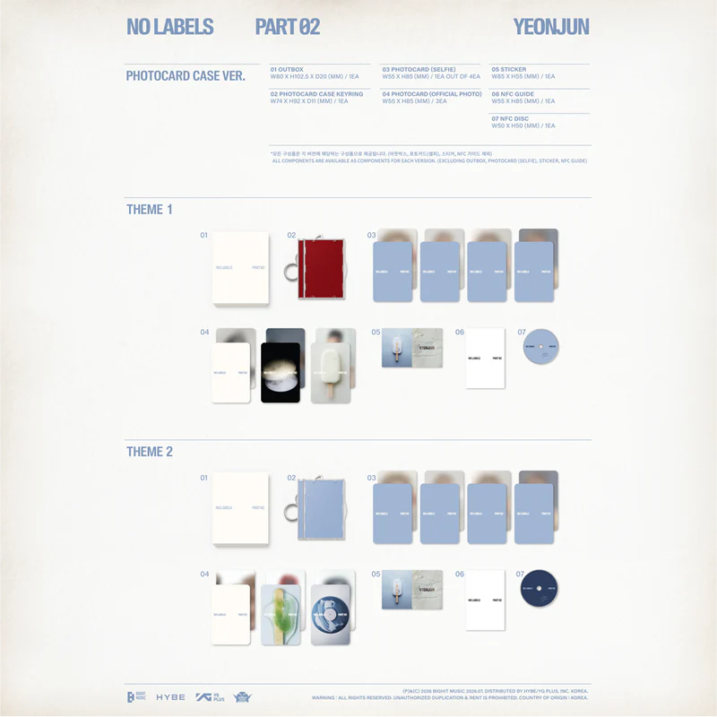 YEONJUN (TXT) - NO LABELS: PART 02 (PHOTOCARD CASE VER.)