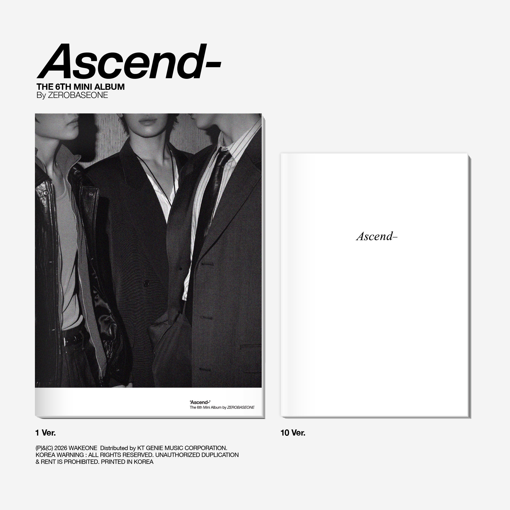 ZEROBASEONE THE 6TH MINI ALBUM - ASCEND-