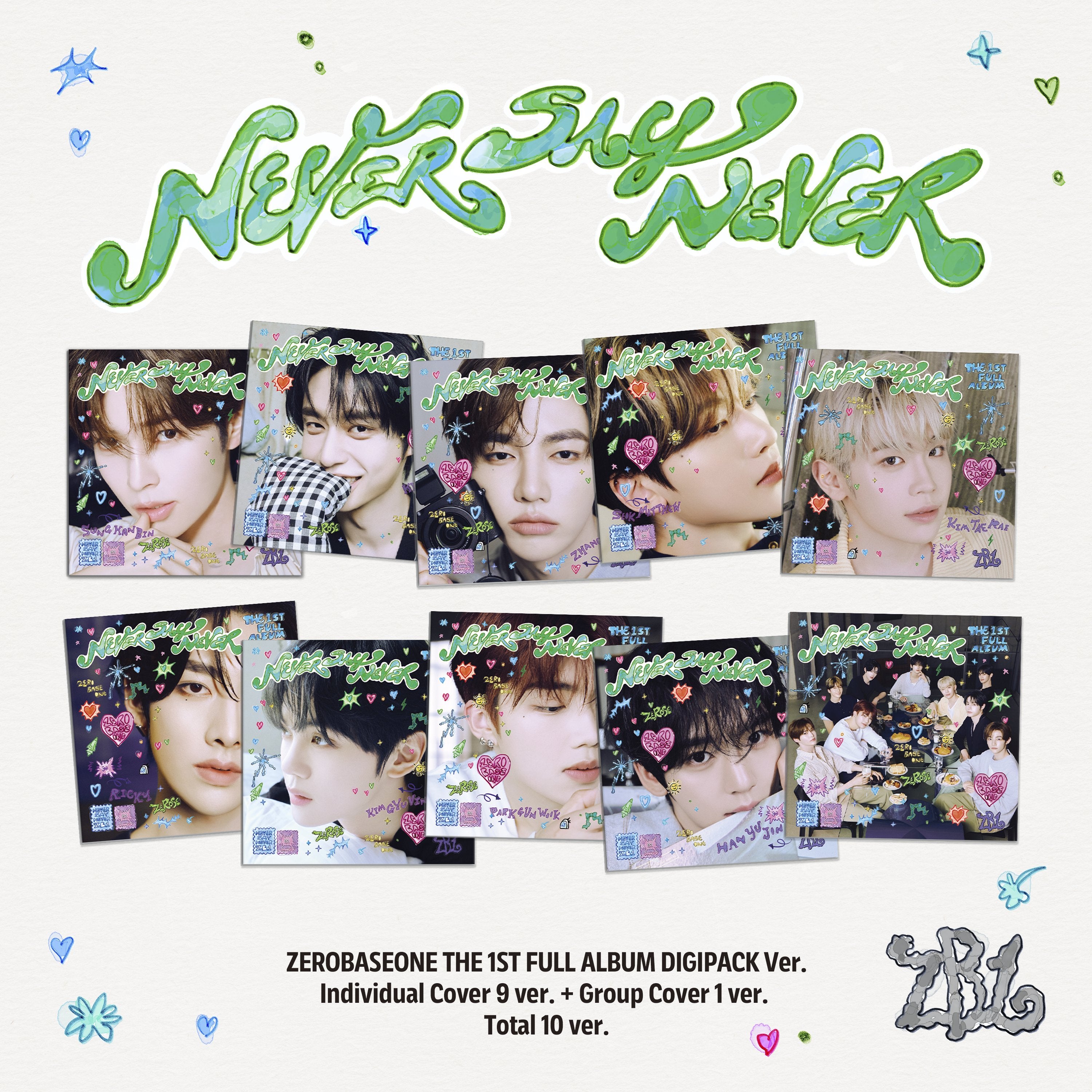 ZEROBASEONE THE 1ST FULL ALBUM - NEVER SAY NEVER (DIGIPACK VER.)