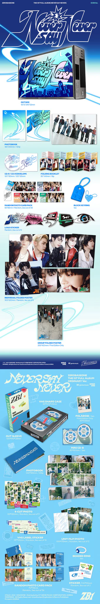 ZEROBASEONE THE 1ST FULL ALBUM - NEVER SAY NEVER (PHOTOBOOK VER.)