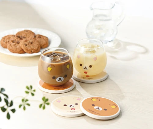 RILAKKUMA© Brown/White Japan Glass Tumbler