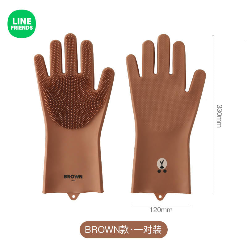 LINE FRIENDS© Brown / Cony / Sally Kitchen Gloves