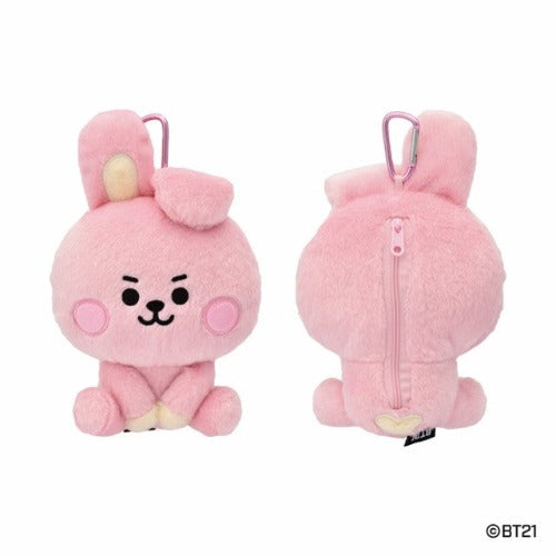 BT21© Characters Multi-Pouch Sit Zipper on The Back Plush (Japan Edition)