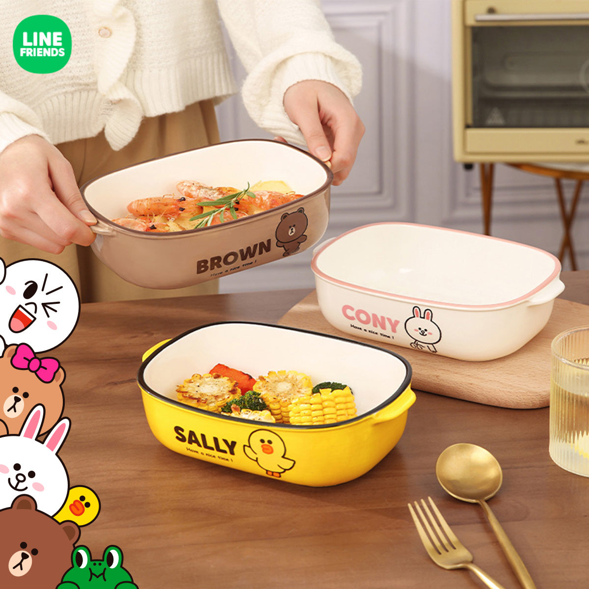 LINE FRIENDS© Baking Dish (3 Styles)