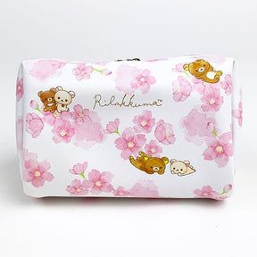 RILAKKUMA© Sakura Pattern Cube Shape Pouch (Japan Edition)