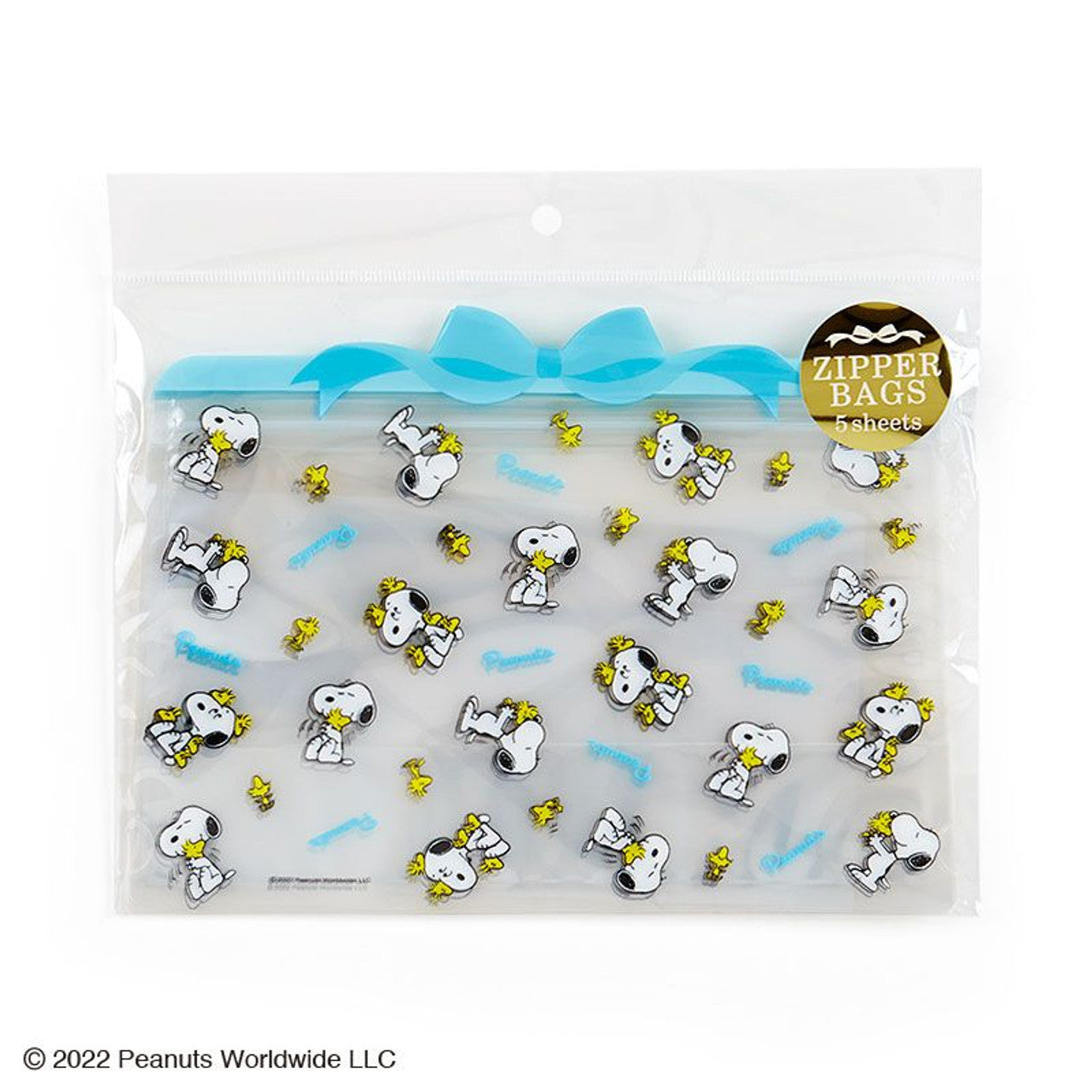 PEANUT SNOOPY© / Twinstars Transparent Zipper Pouch (5 Sheets) (Japan Edition)