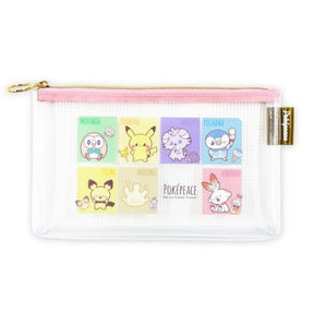 POKÉMON© Clear Zipper Pouch (Pink/Yellow) (Japan Edition)