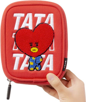 BT21© Tata Red/White Cable Pouch