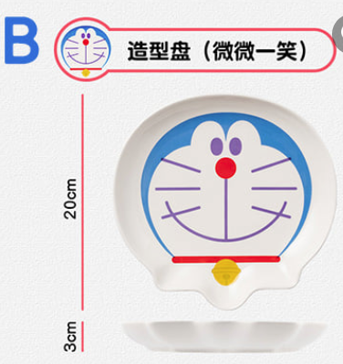 DORAEMON© Diecut Laugh / Smile 8" Plate