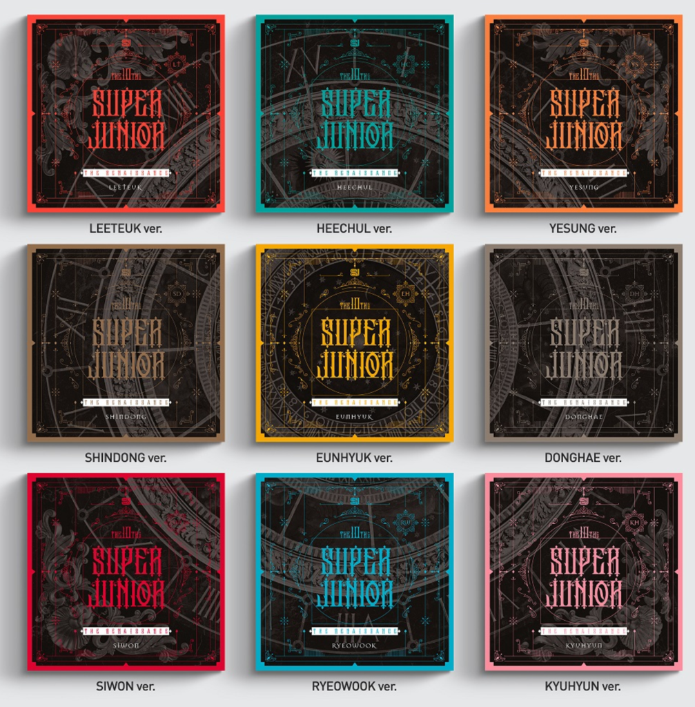 Super Junior Vol. 10 - THE RENAISSANCE (Square Style) (Random Version) - Broadcast Entertainment & Fantasia