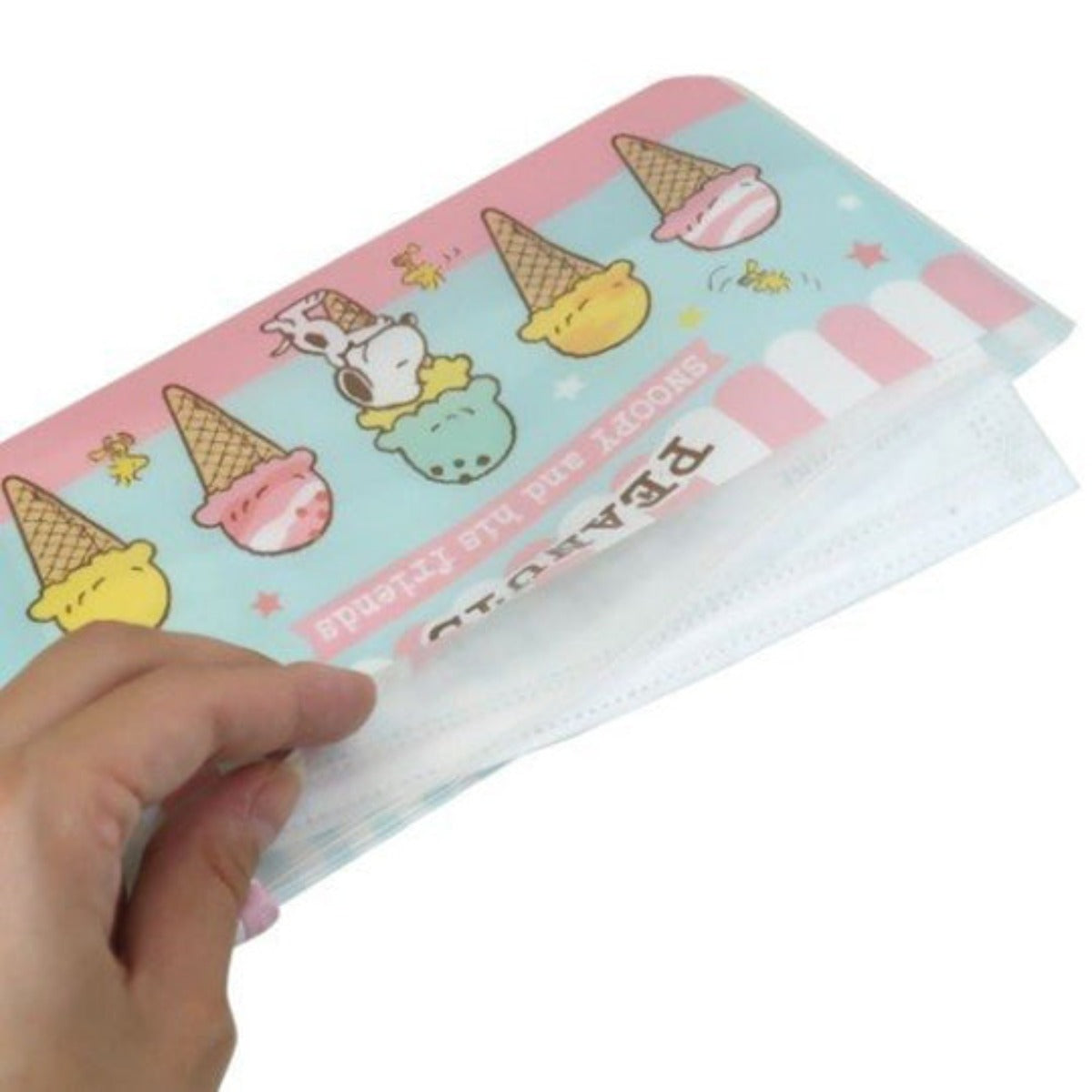 PEANUT SNOOPY Ice-cream Mask Pouch Flat