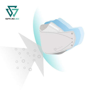 Savewo 3DMasks Kids KF White L Size LeveL 3 Mask - (30 Packs) (Hong Kong Edition)