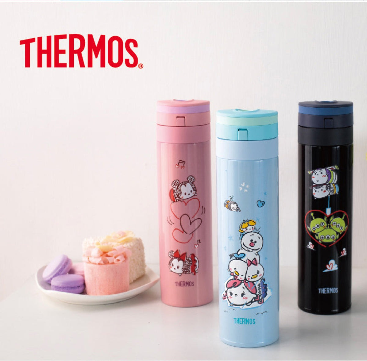 DISNEY© Tsum Thermos Bottle 450ml (3 Colours)