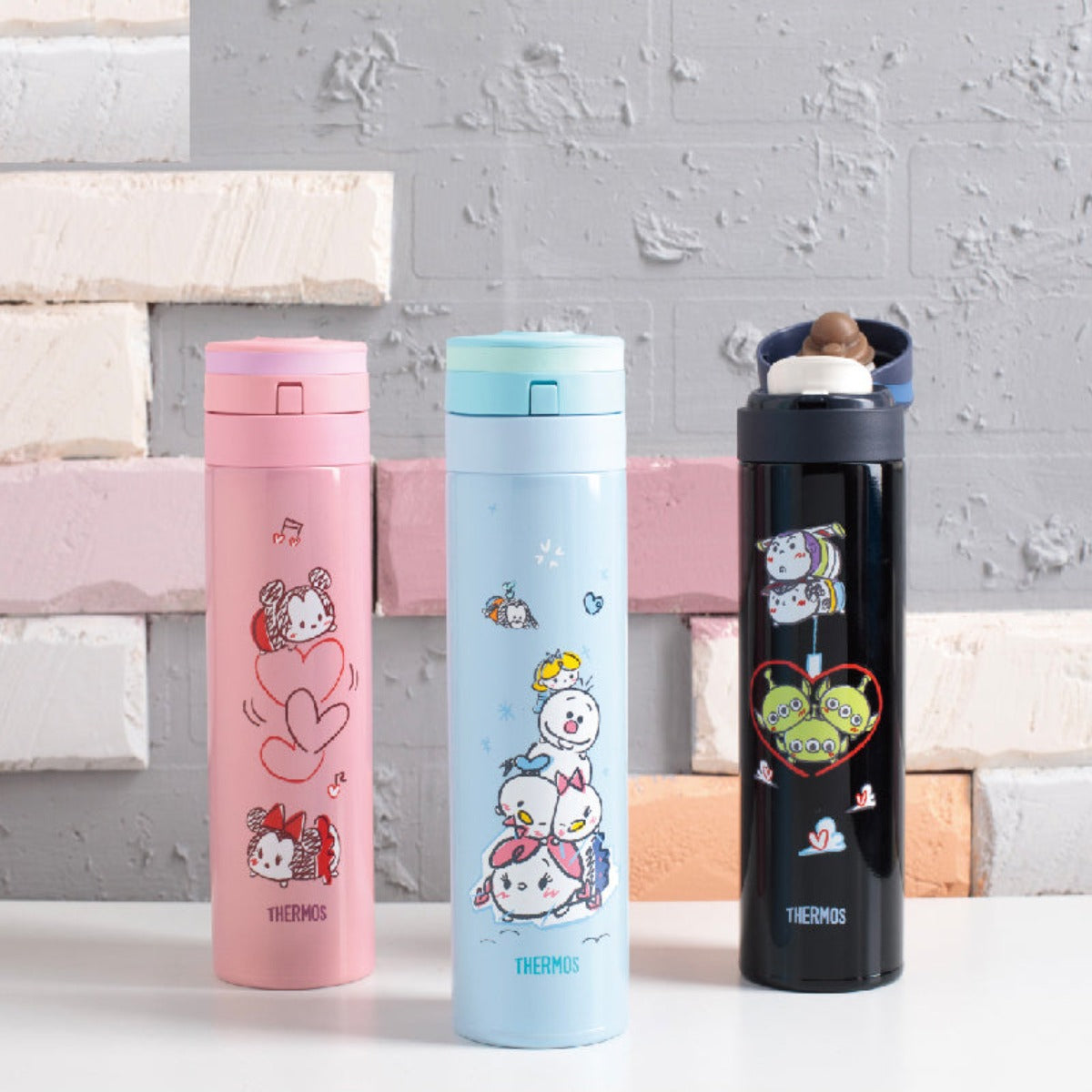 DISNEY© Tsum Thermos Bottle 450ml (3 Colours)
