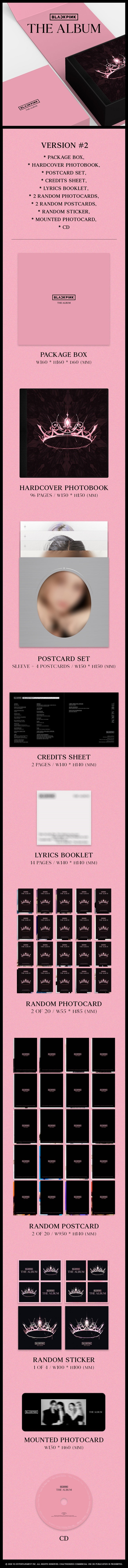 BLACKPINK THE ALBUM 1st Studio Album | 4 Version Designs – Kpop