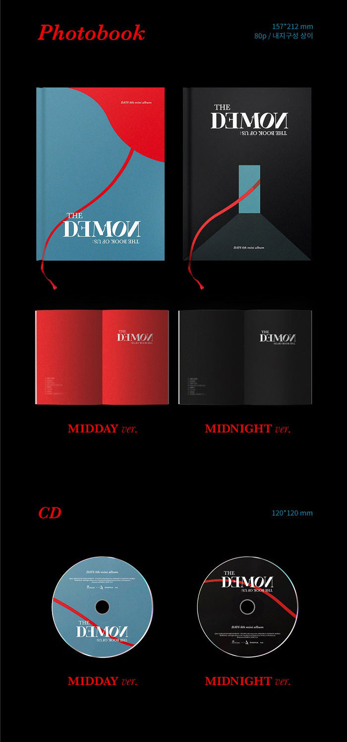 DAY6 MINI ALBUM VOL. 6 - THE BOOK OF US : THE DEMON