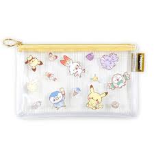 POKÉMON© Clear Zipper Pouch (Pink/Yellow) (Japan Edition)