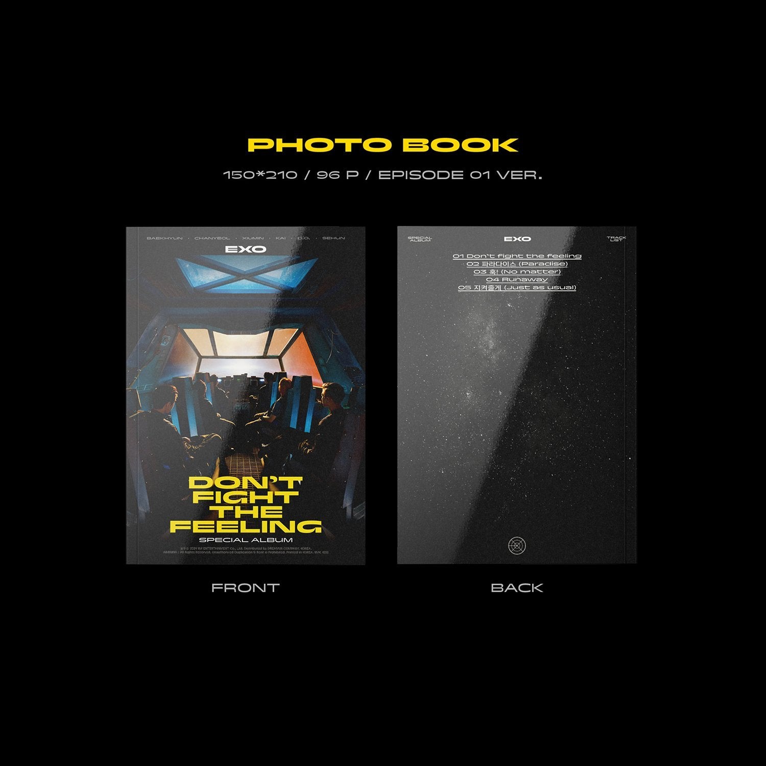 EXO SPECIAL ALBUM - DON'T FIGHT THE FEELING (PHOTOBOOK VERSION 1)