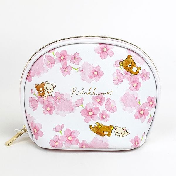 RILAKKUMA© Sakura Pattern Shell Shape Pouch (Japan Edition)