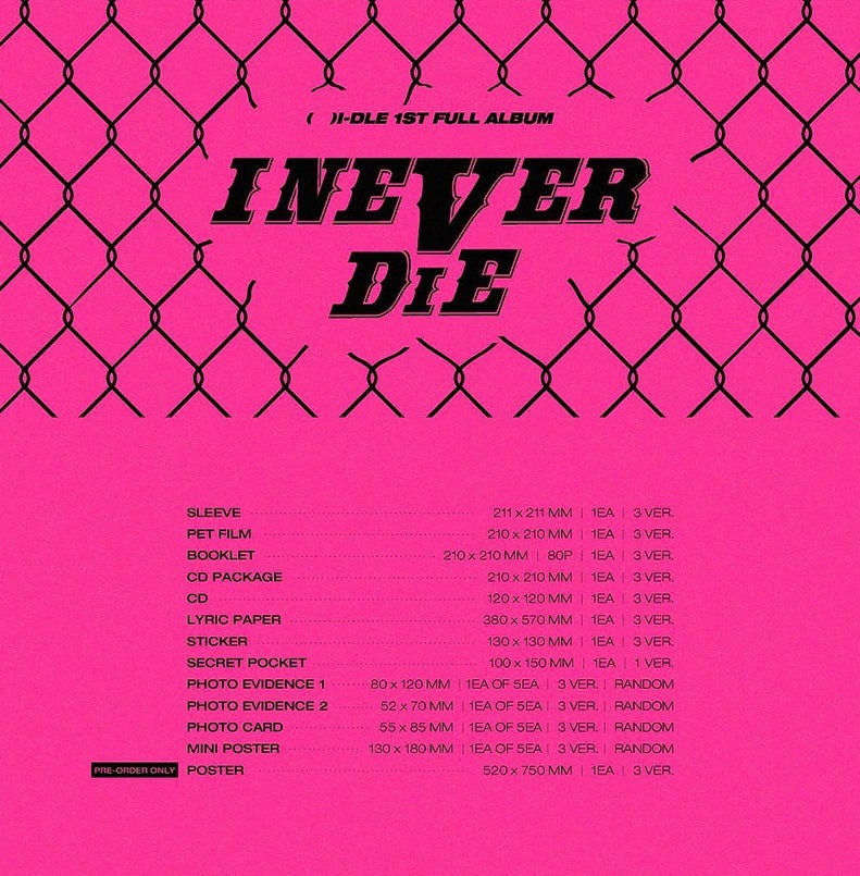 K-POP・アジア (G)I-DLE I NEVER DIE RISKY ver. cd K-POP・アジア (G)I-DLE I Never Die (Risky ver.) CD G)I-DLE - I