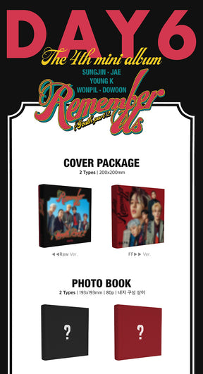 DAY6 MINI ALBUM VOL. 4 - REMEMBER US : YOUTH PART 2
