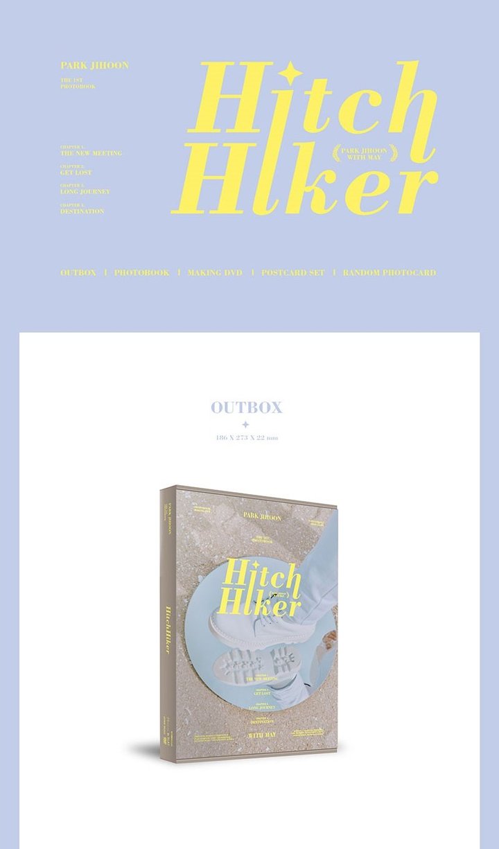 THE 1ST PHOTOBOOK HitchHiker PARK JIHOON WITH MAY
