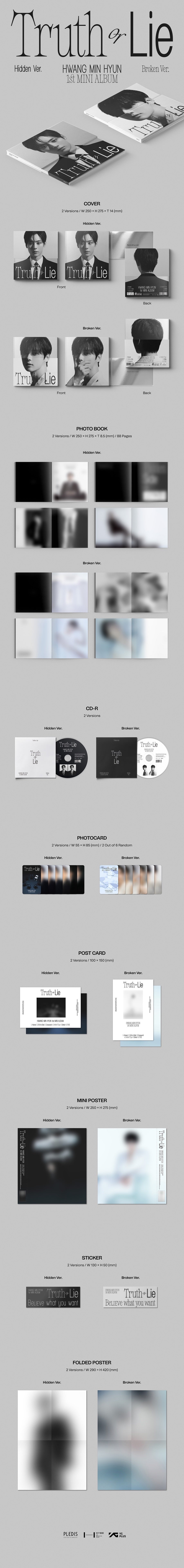 HWANG MIN HYUN MINI ALBUM VOL. 1 - TRUTH OR LIE