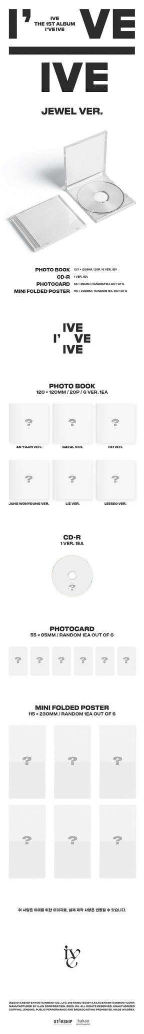 IVE VOL. 1 - I'VE IVE (JEWEL VERSION) (LIMITED EDITION)