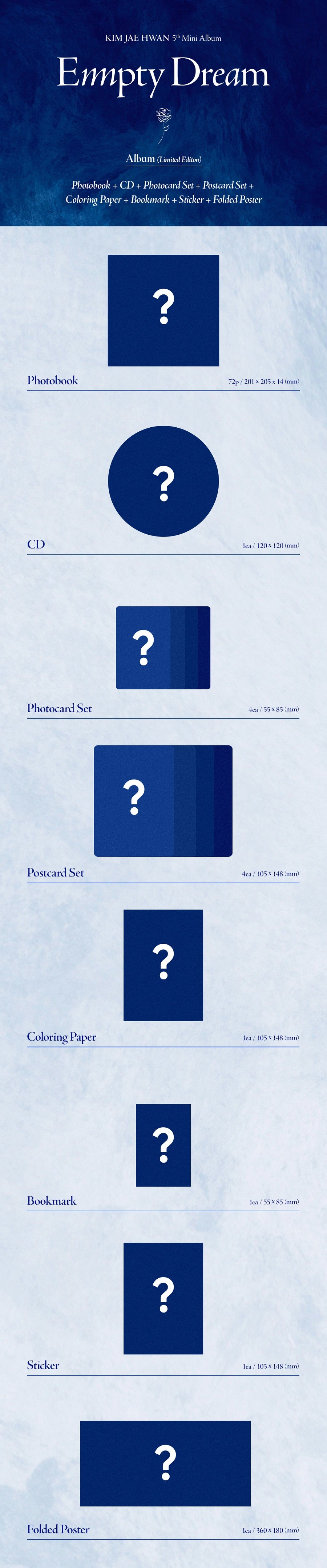 Kim Jae Hwan Mini Album Vol. 5 - Empty Dream (Limited Edition)