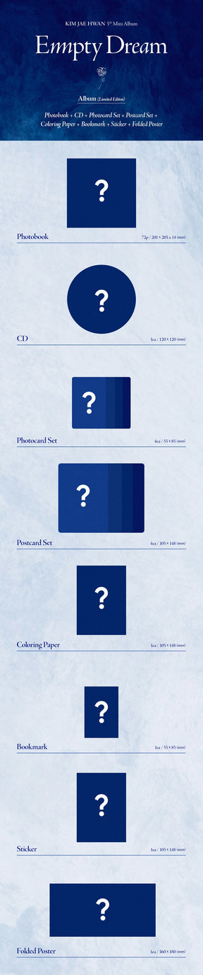 Kim Jae Hwan Mini Album Vol. 5 - Empty Dream (Limited Edition)