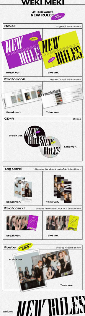 WEKI MEKI MINI ALBUM VOL. 4 - NEW RULES (RANDOM VERSION)