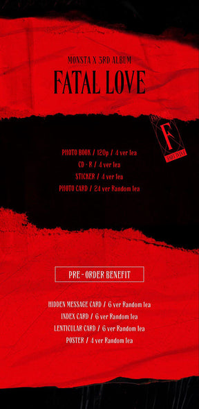 MONSTA X VOL. 3 - FATAL LOVE