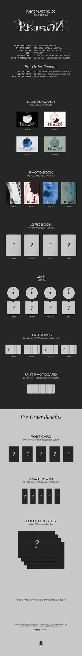 MONSTA X MINI ALBUM VOL. 12 - REASON