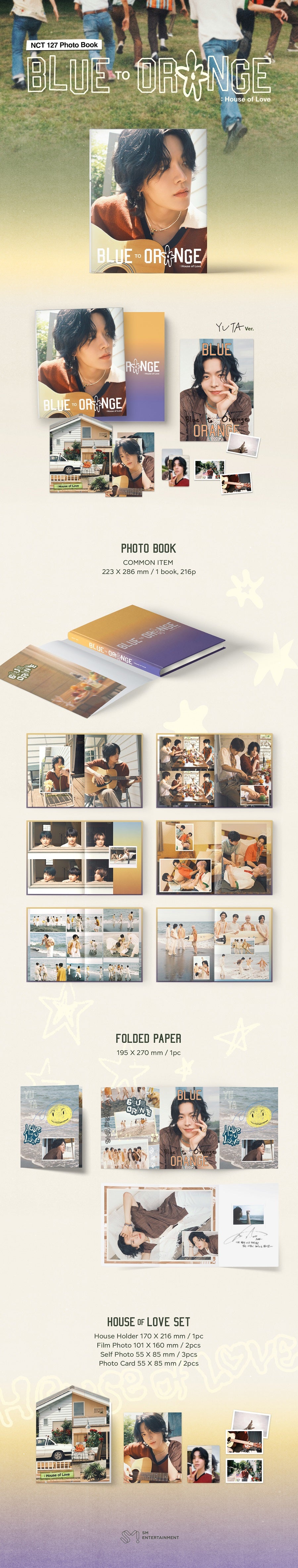 NCT 127 PHOTOBOOK - BLUE TO ORANGE : HOUSE OF LOVE