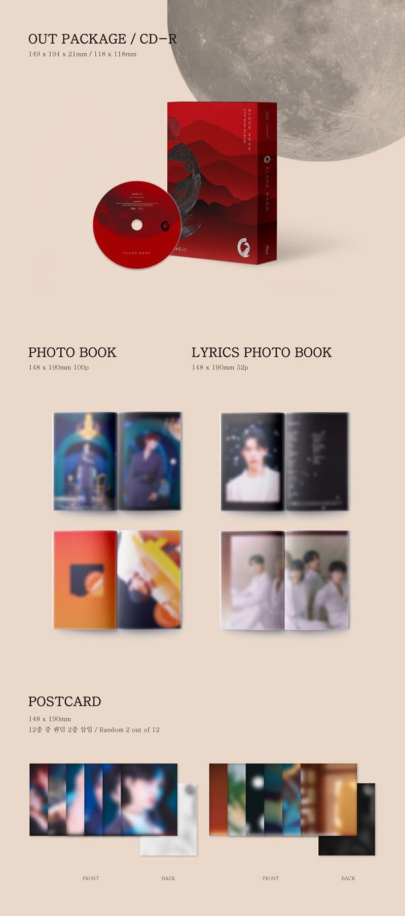 ONEUS Mini Album Vol. 6 - Blood Moon (Random Version)