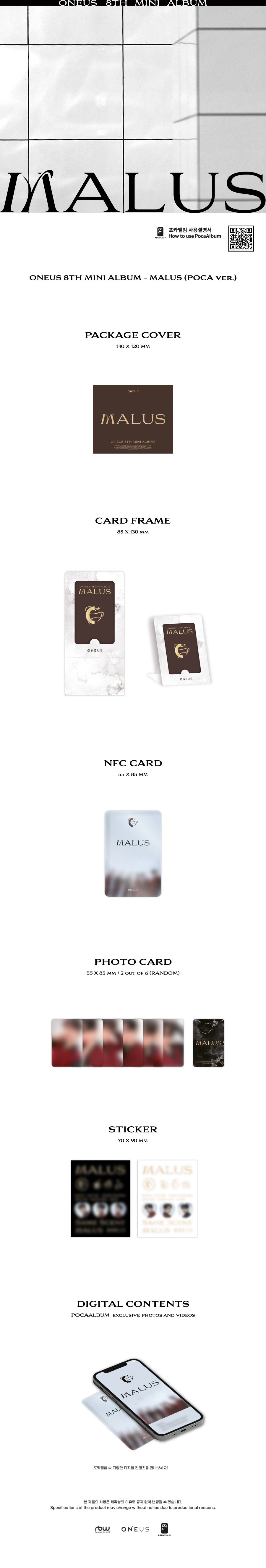 ONEUS Mini Album Vol. 8 - MALUS (POCA Version)