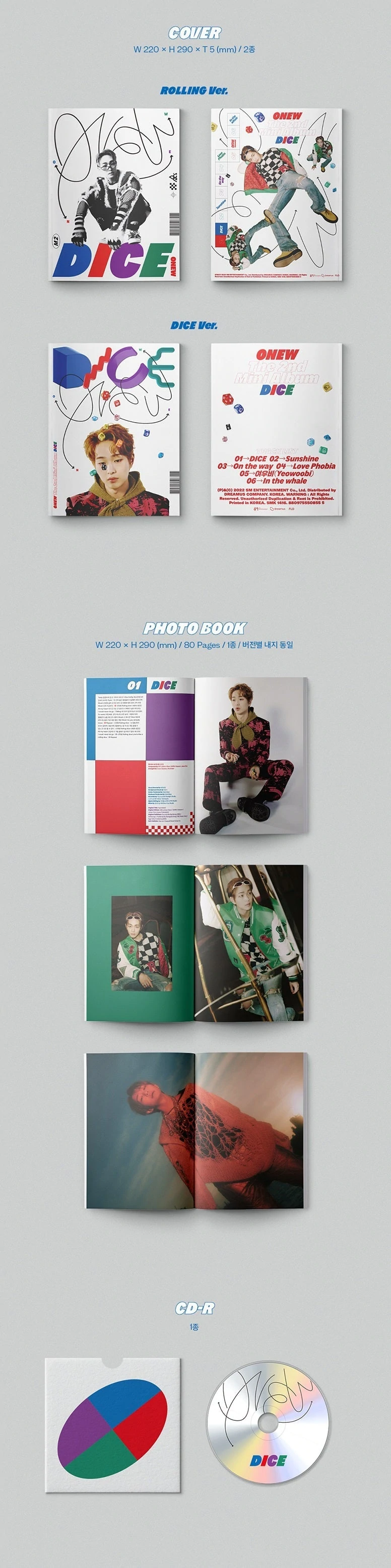 SHINEE : ONEW MINI ALBUM VOL. 2 - DICE