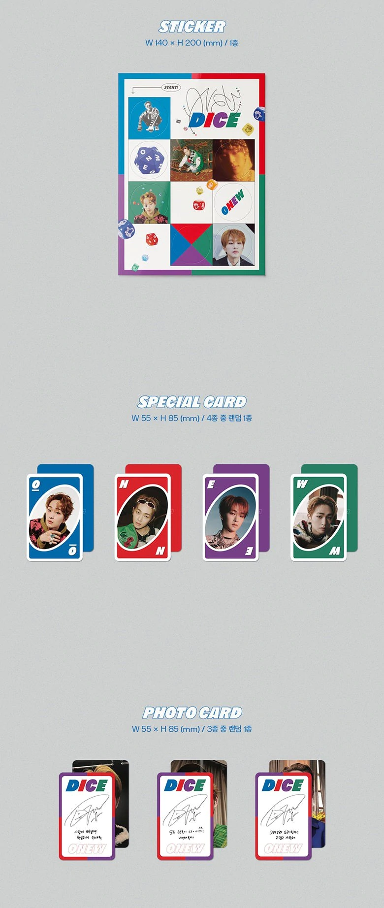 SHINEE : ONEW MINI ALBUM VOL. 2 - DICE