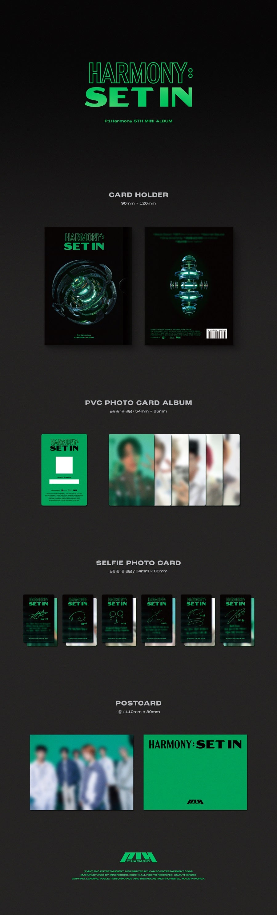 P1HARMONY MINI ALBUM VOL. 5 - HARMONY : SET IN (PLATFORM VERSION)