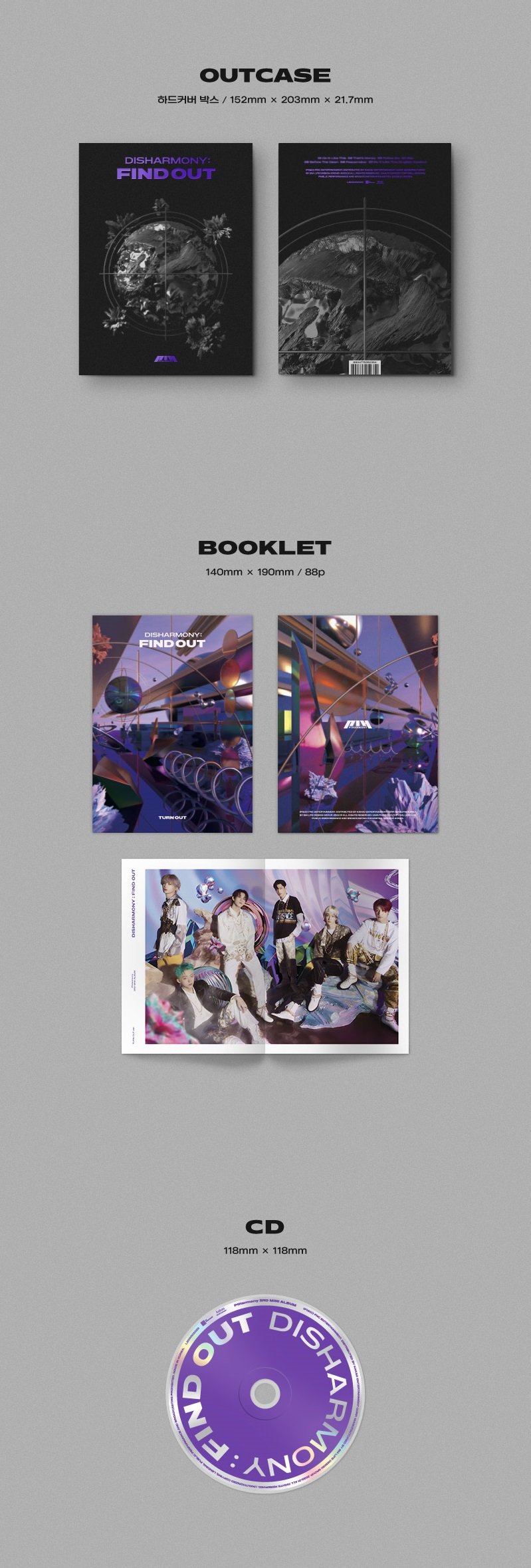 P1HARMONY MINI ALBUM VOL. 3 - DISHARMONY : FIND OUT