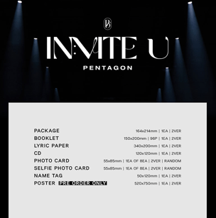 PENTAGON MINI ALBUM VOL. 12 - IN:VITE U