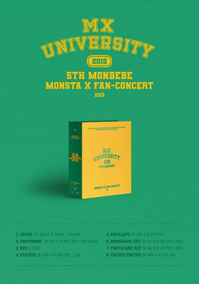 MONSTA X - 2021 FAN-CONCERT MX UNIVERSITY (DVD VERSION) (KOREA VERSION)