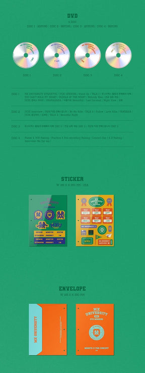 MONSTA X - 2021 FAN-CONCERT MX UNIVERSITY (DVD VERSION) (KOREA VERSION)