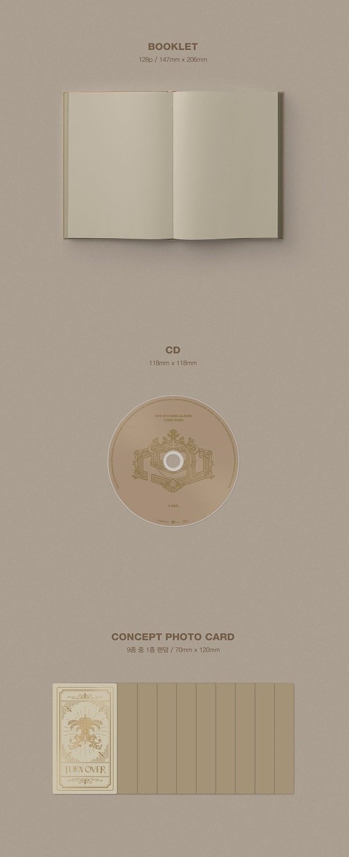 SF9 Mini Album Vol. 9 - TURN OVER (Random Version)