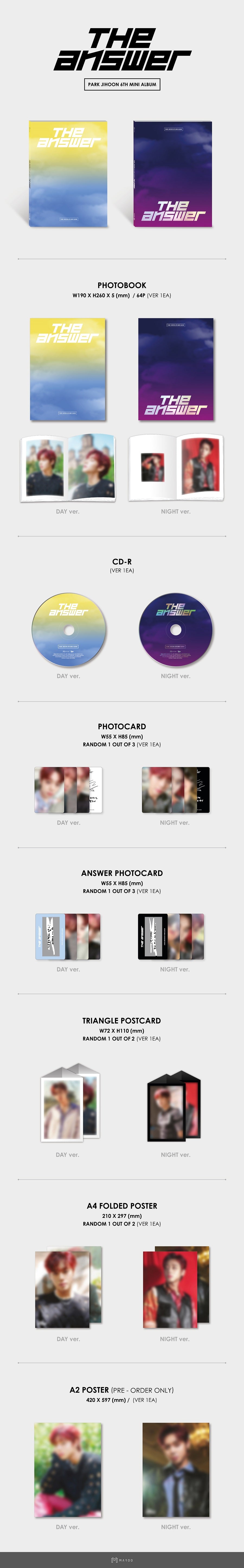 Park Ji Hoon Mini Album Vol. 6 - The Answer