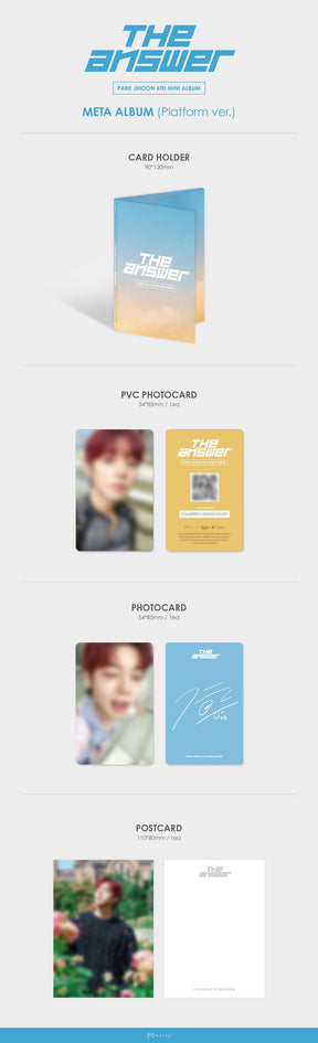 Park Ji Hoon Mini Album Vol. 6 - The Answer (Platform Version)