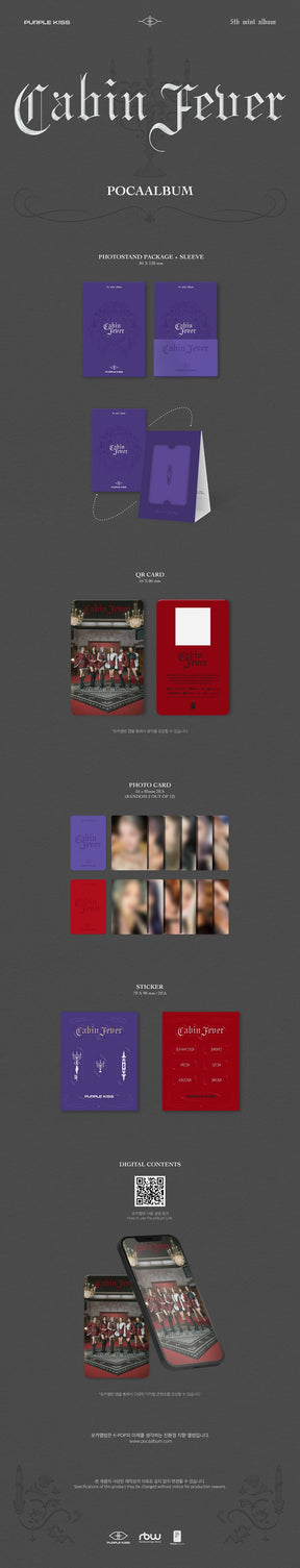 PURPLE KISS MINI ALBUM VOL. 5 - CABIN FEVER (POCA ALBUM)