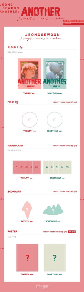 Jeong Se Woon Mini Album Vol. 2 - ANOTHER (TWENTY Version)
