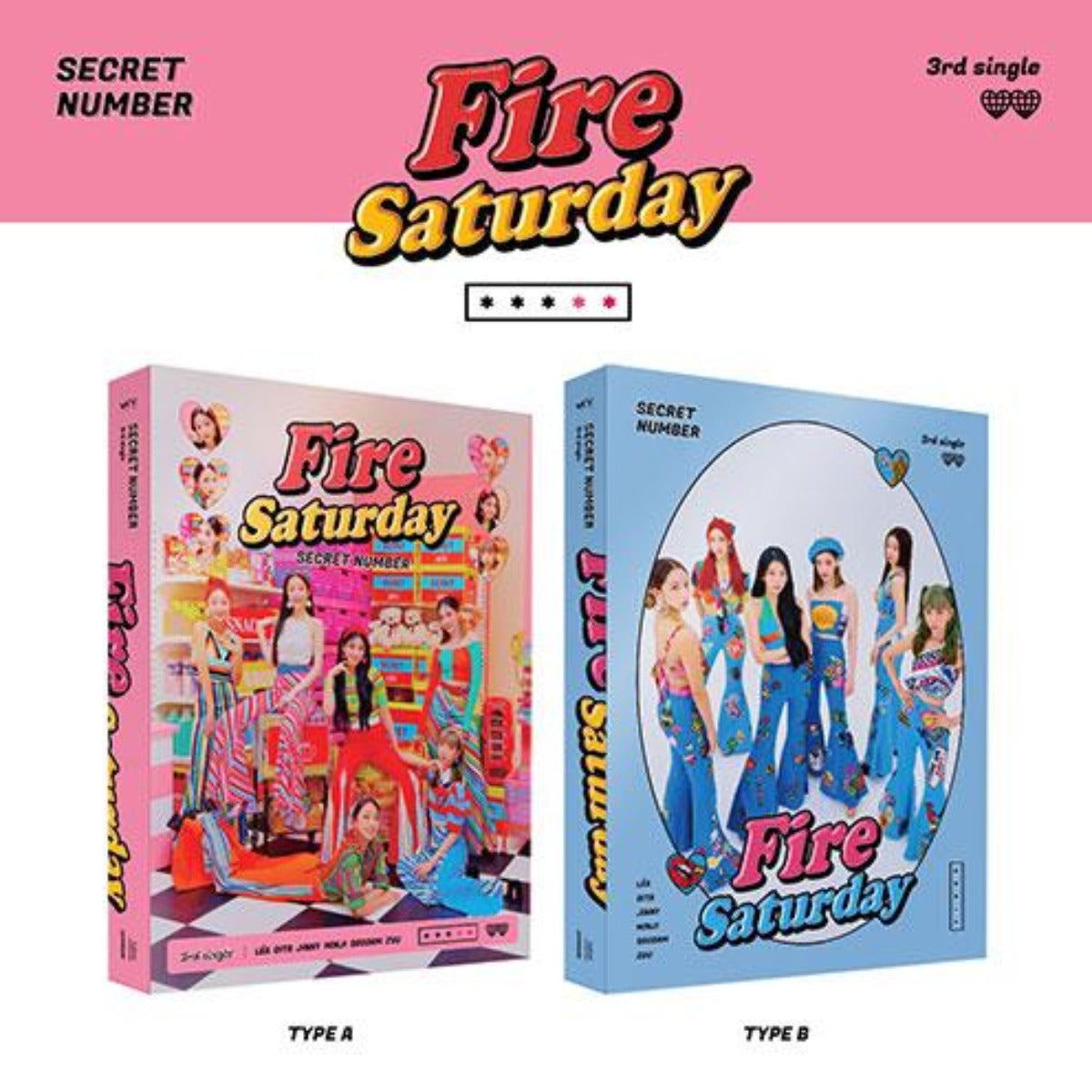 SECRET NUMBER Single Album Vol. 3 - Fire Saturday (Normal Edition) (Random Version)